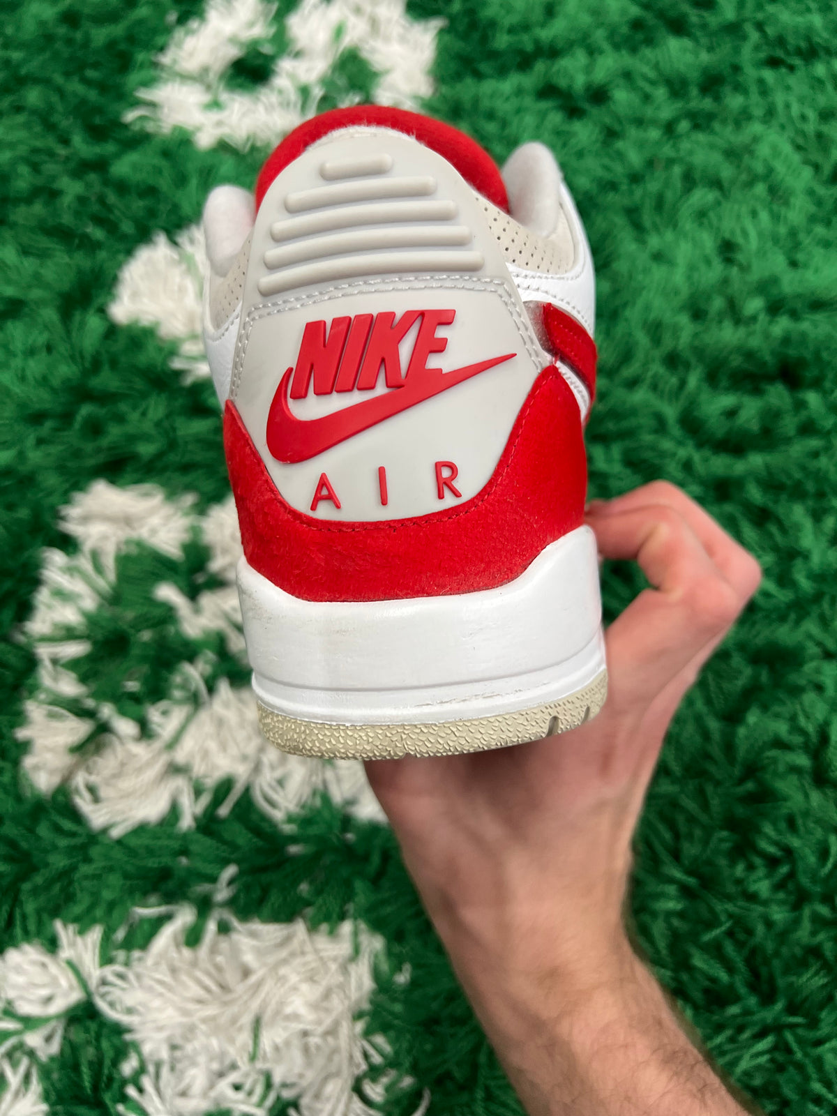 Jordan 3 Tinker Hatfield White University Red (Preowned 7.5M)