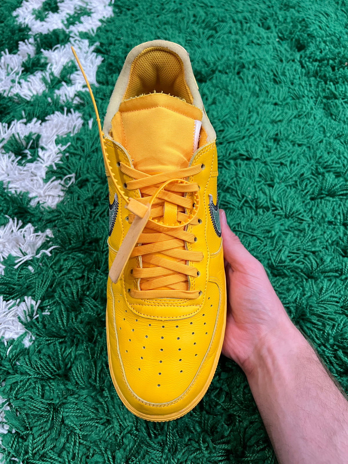 Nike Air Force 1 Low Off-White ICA University Gold (Pre-Owned 12M)