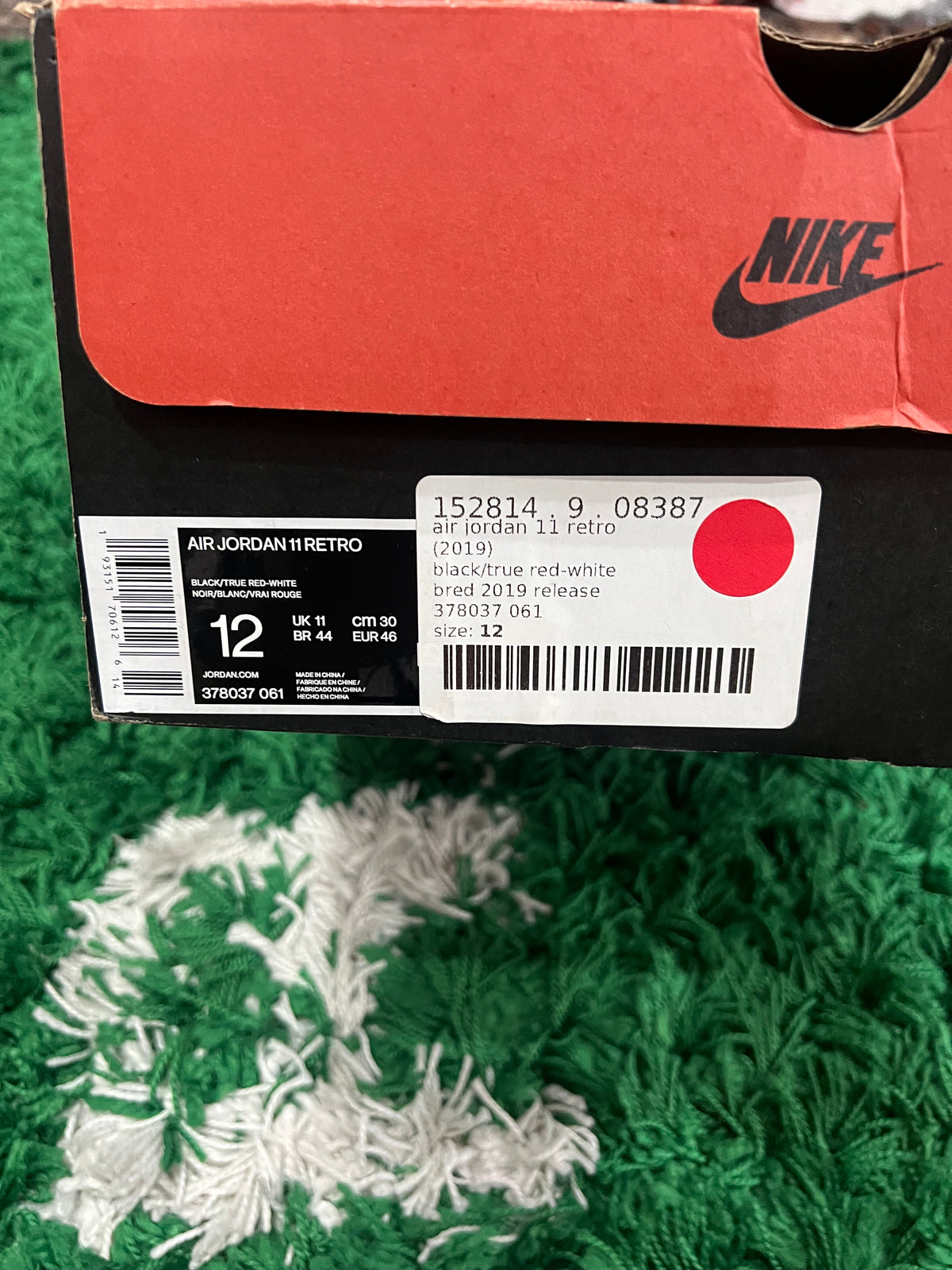 Jordan 11 Playoffs Bred (2019) (Pre-Owned 12M)