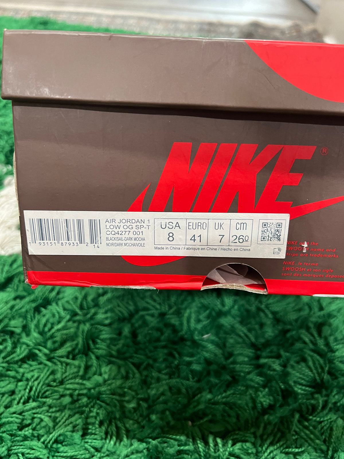 Jordan 1 Low Travis Scott Mocha (Pre-Owned Size 8M)