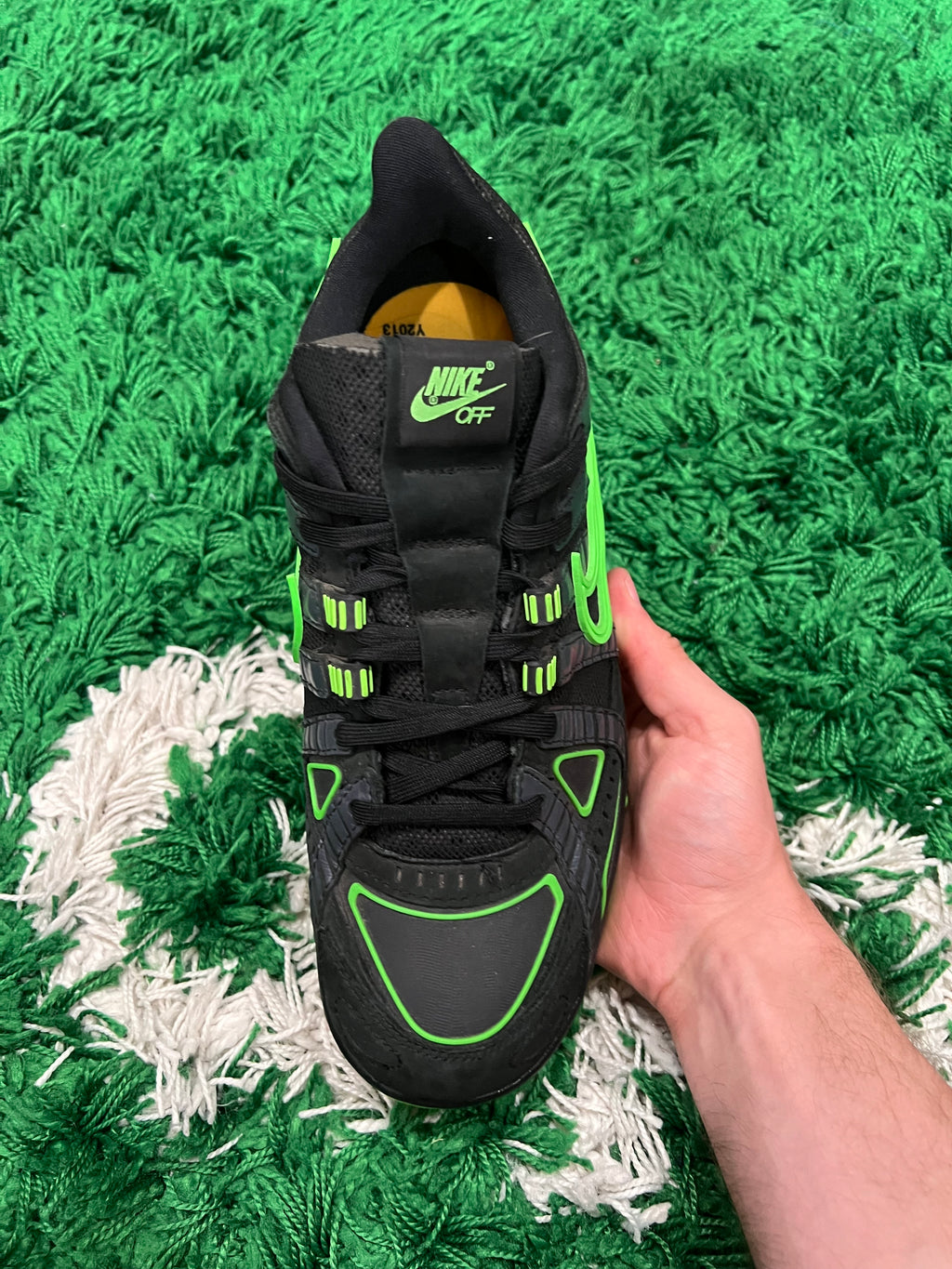 Nike Air Rubber Dunk Off-White Green Strike (Pre-Owned 9.5M)