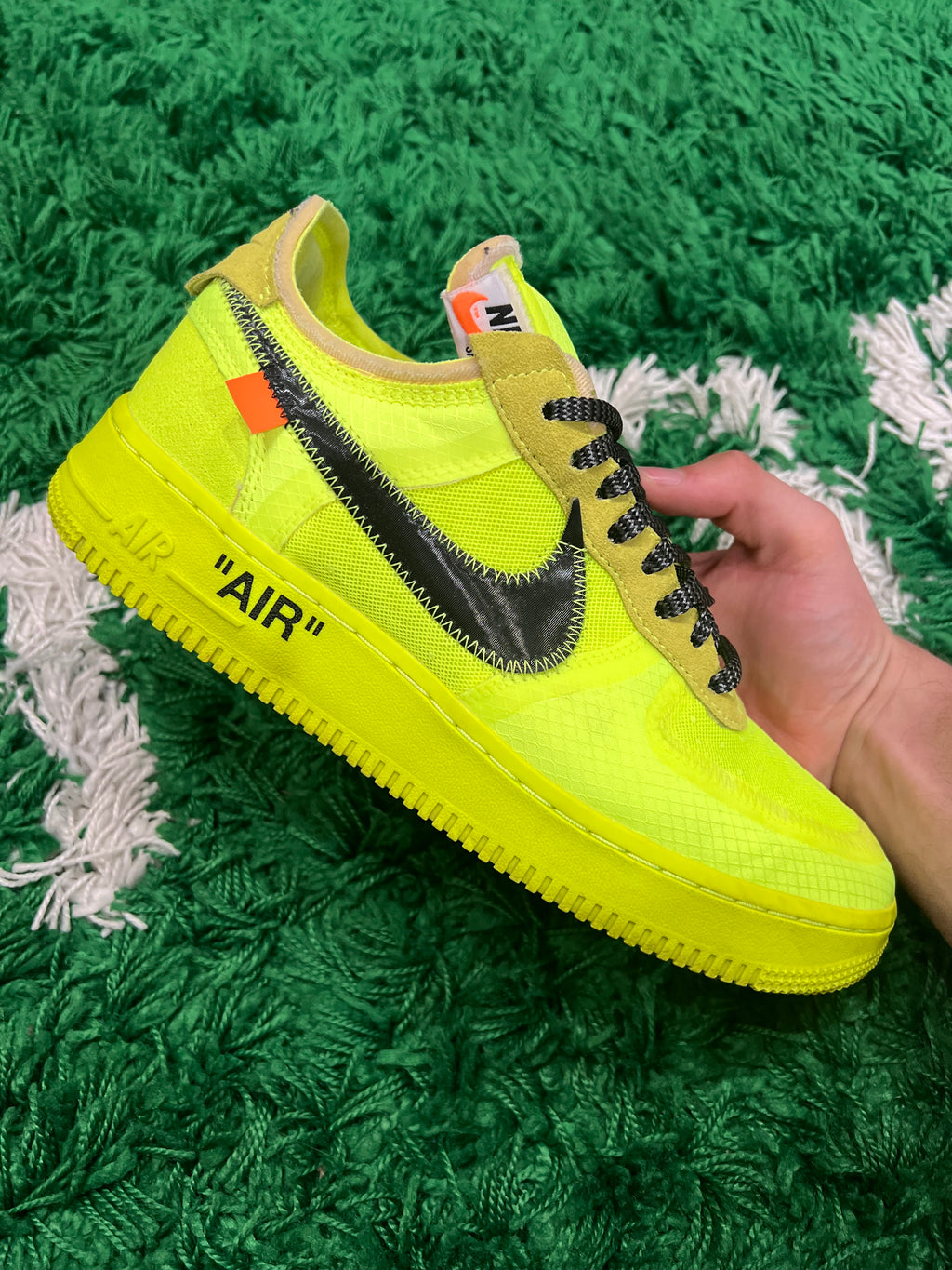 Nike Air Force 1 Low Off-White Volt (Preowned 8.5M)