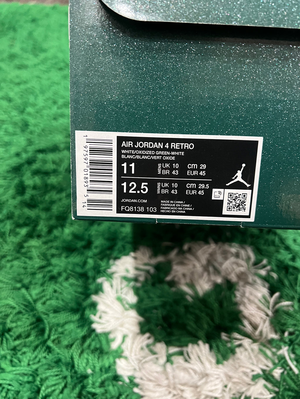 Jordan 4 Oxidized Green (Preowned 11M)
