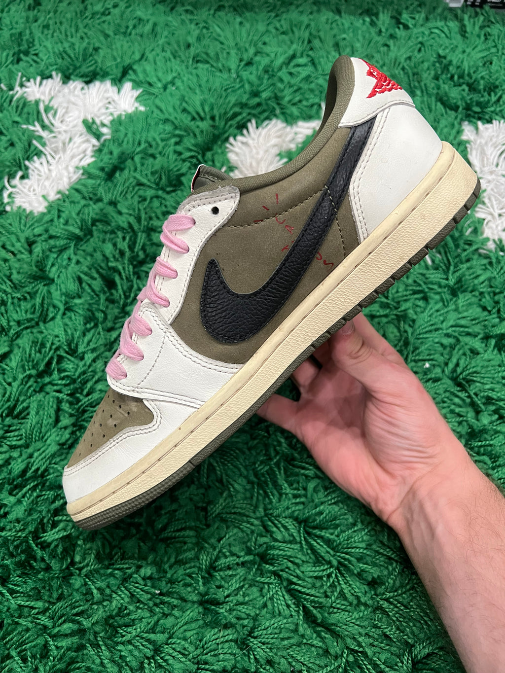 Jordan 1 Low Travis Scott Medium Olive (Pre-Owned 8.5M)