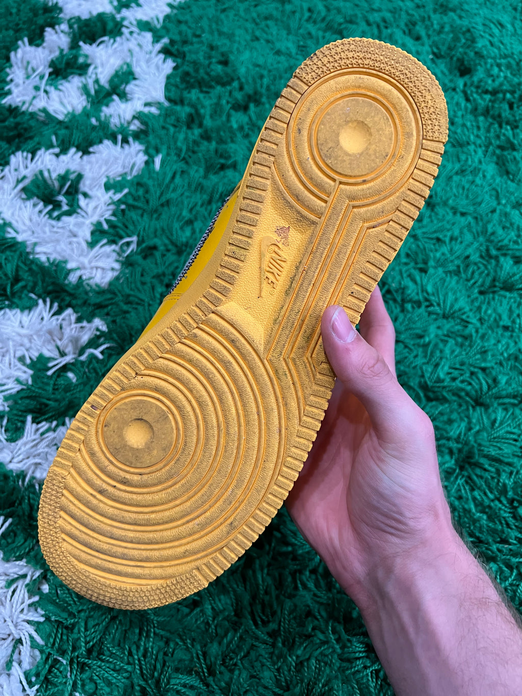 Nike Air Force 1 Low Off-White ICA University Gold (Pre-Owned 12M)