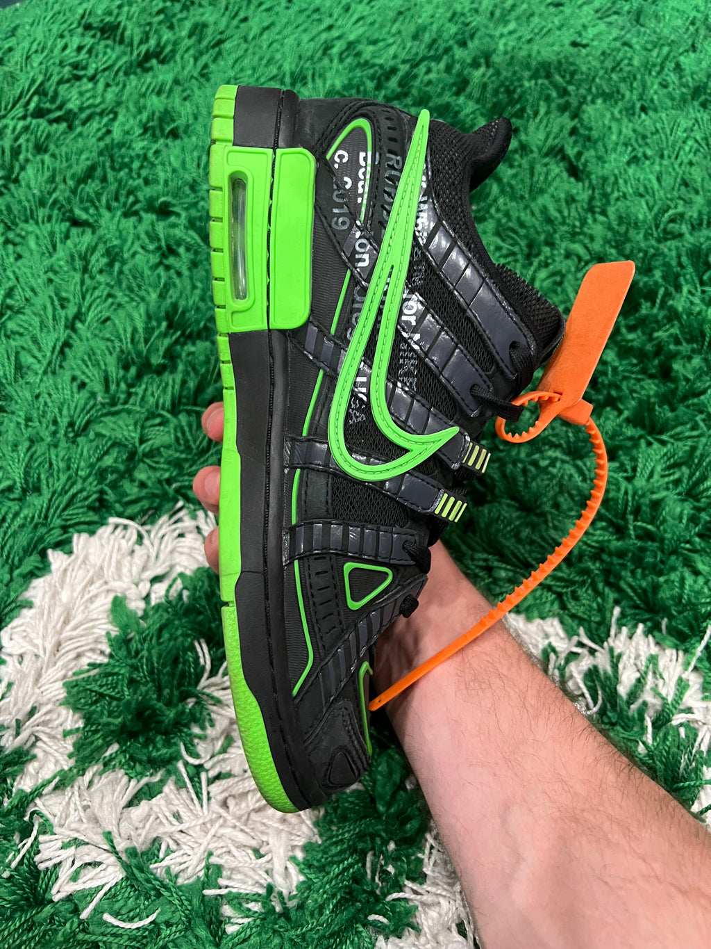 Nike Air Rubber Dunk Off-White Green Strike (Pre-Owned 8M)
