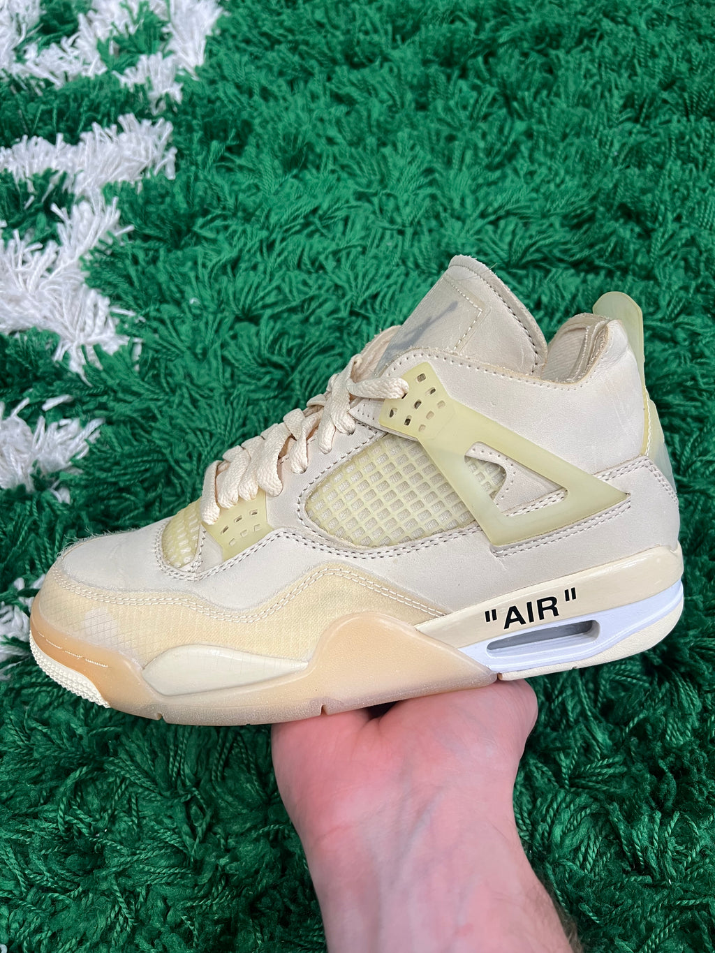 Jordan 4 Off-White Sail (Women's) (Preowned 5M/6.5W)