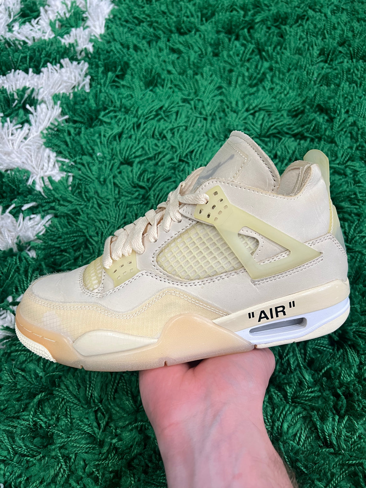 Jordan 4 Off-White Sail (Women's) (Preowned 5M/6.5W)