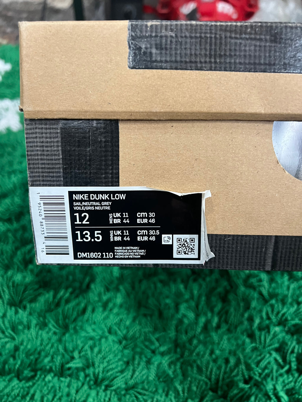 Nike Dunk Low Off-White Lot 6 (Pre-Owned Size 12M)