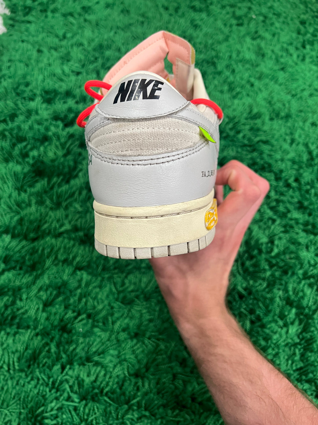 Nike Dunk Low Off-White Lot 6 (Pre-Owned Size 12M)