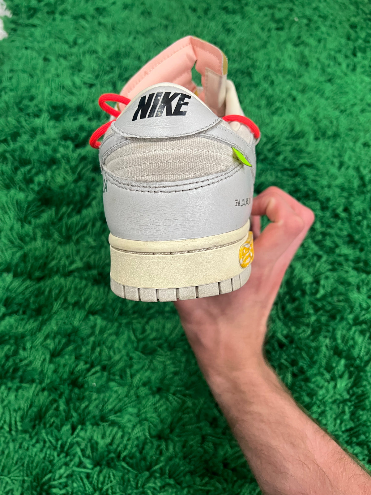 Nike Dunk Low Off-White Lot 6 (Pre-Owned Size 12M)