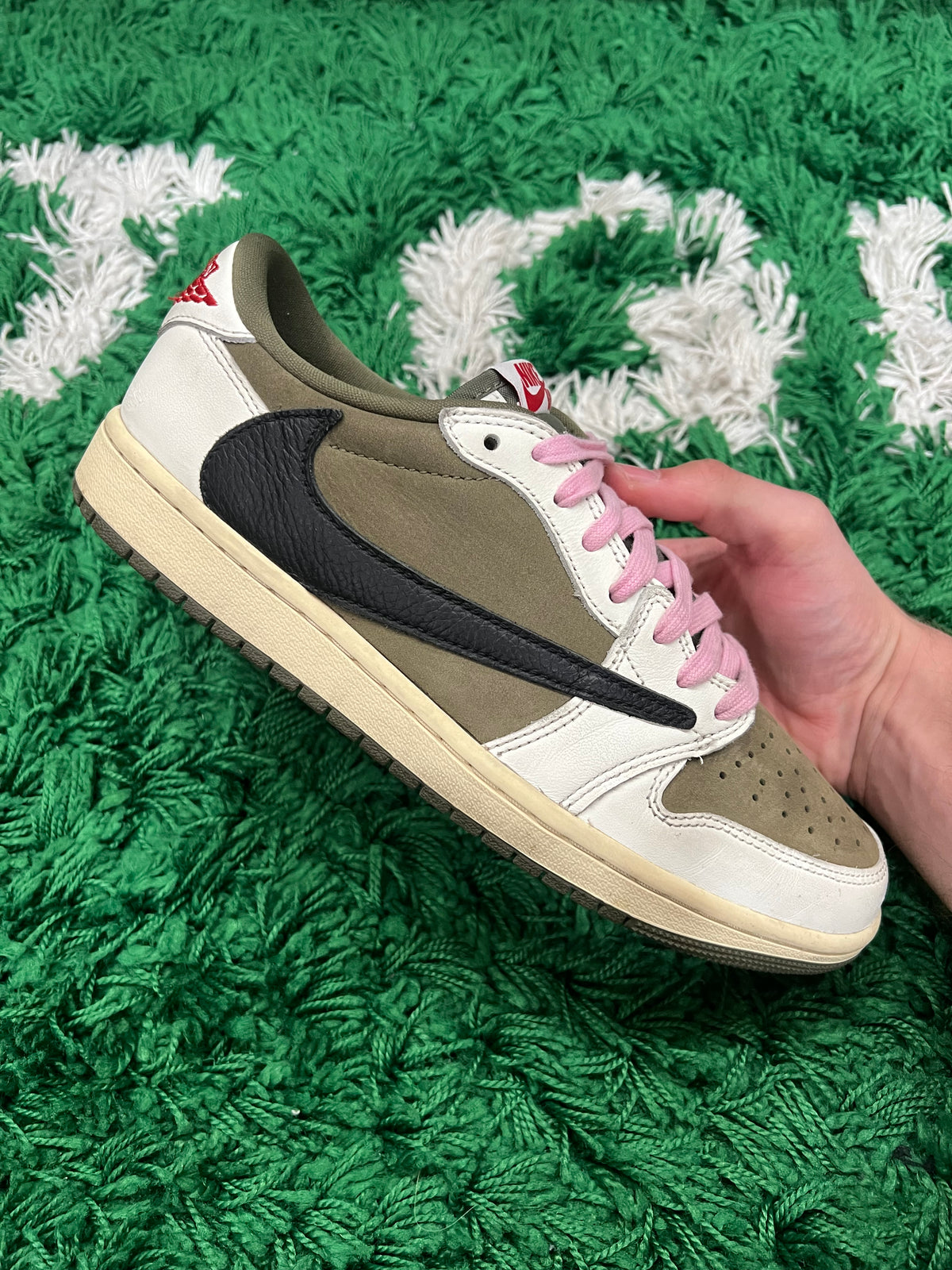 Jordan 1 Low Travis Scott Medium Olive (Pre-Owned 8.5M)