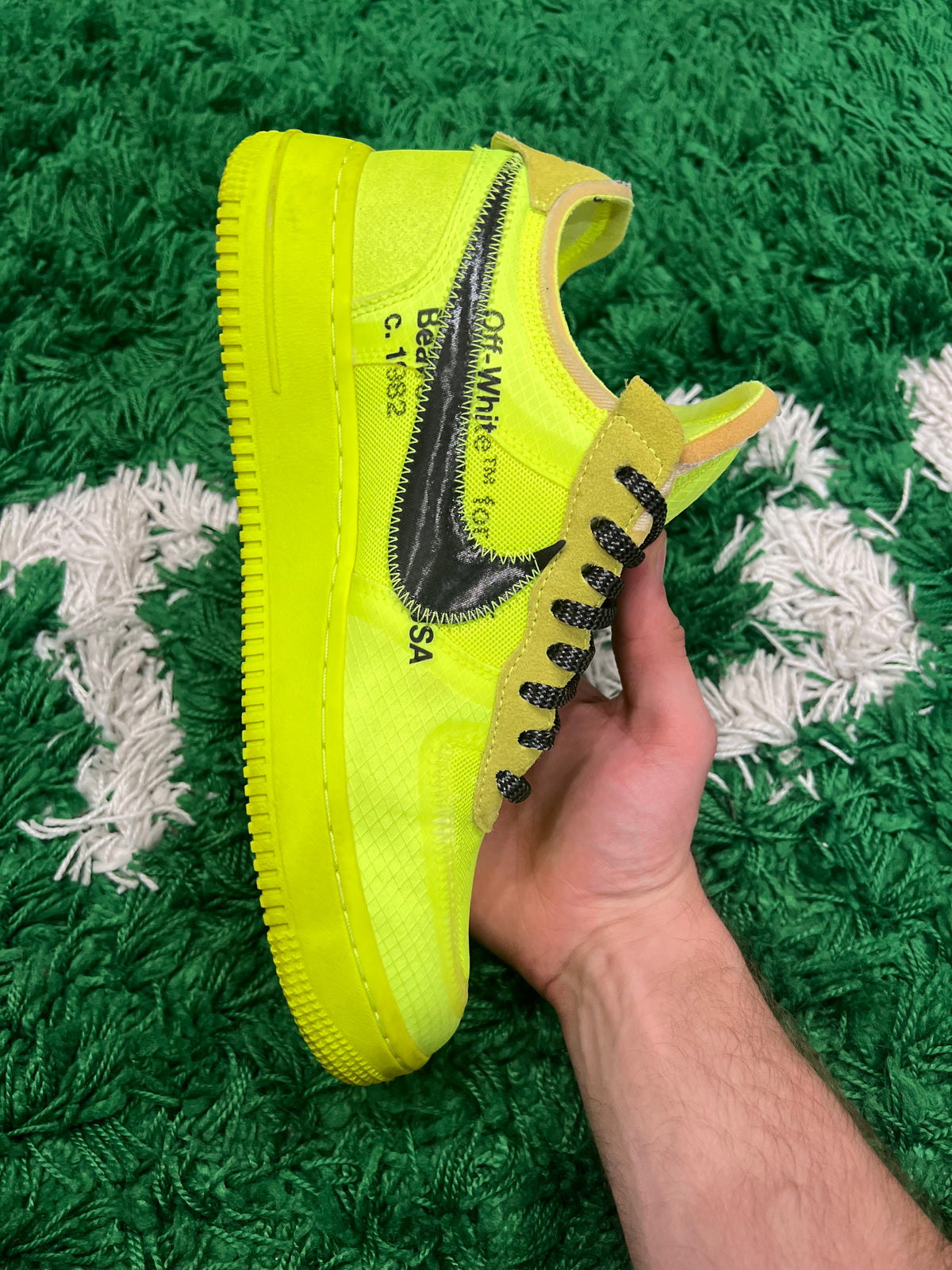 Nike Air Force 1 Low Off-White Volt (Preowned 8.5M)