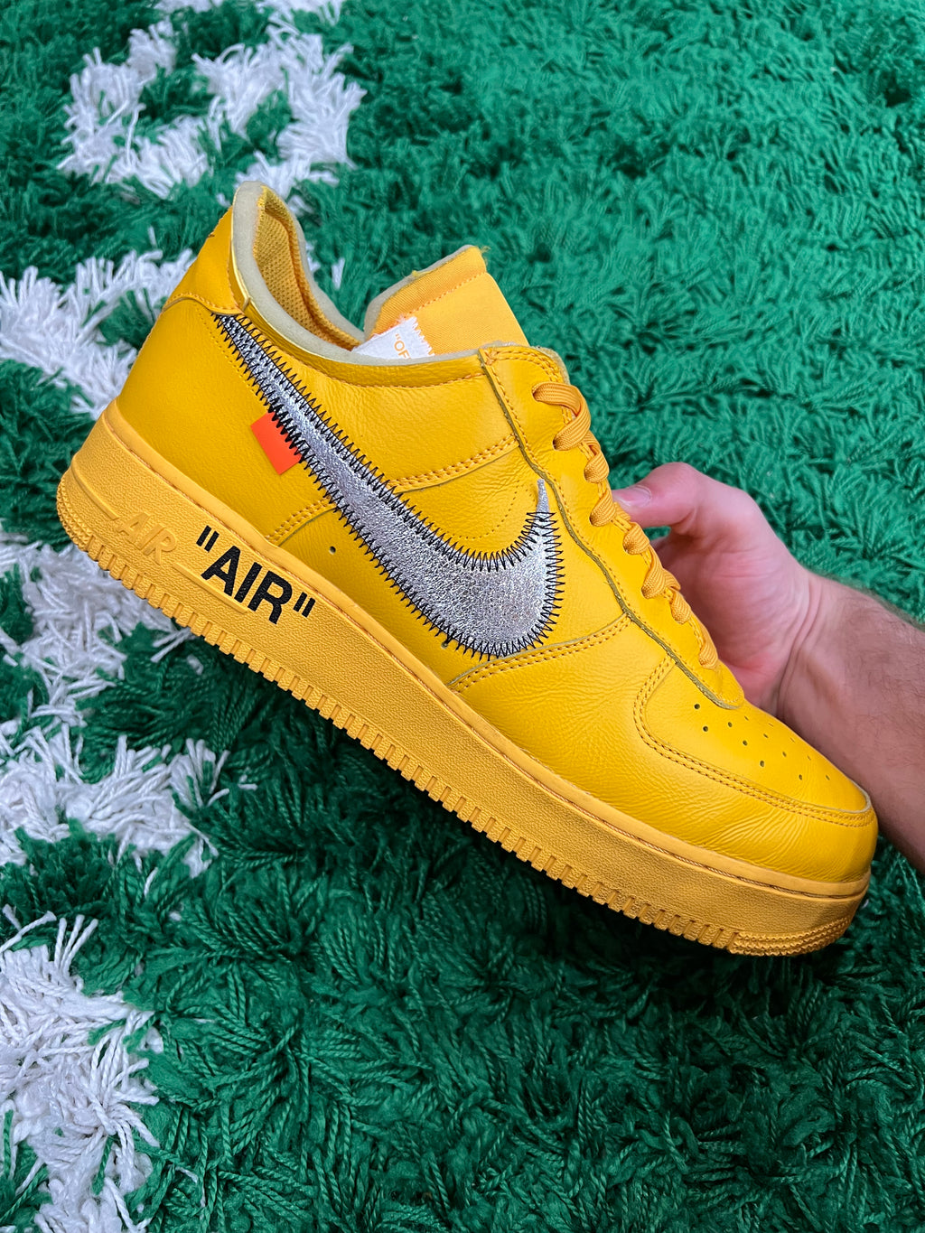 Nike Air Force 1 Low Off-White ICA University Gold (Pre-Owned 12M)