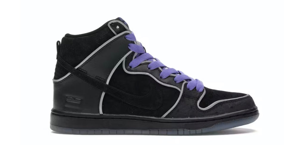 Nike SB Dunk High Black Purple Box (Preowned 13M)
