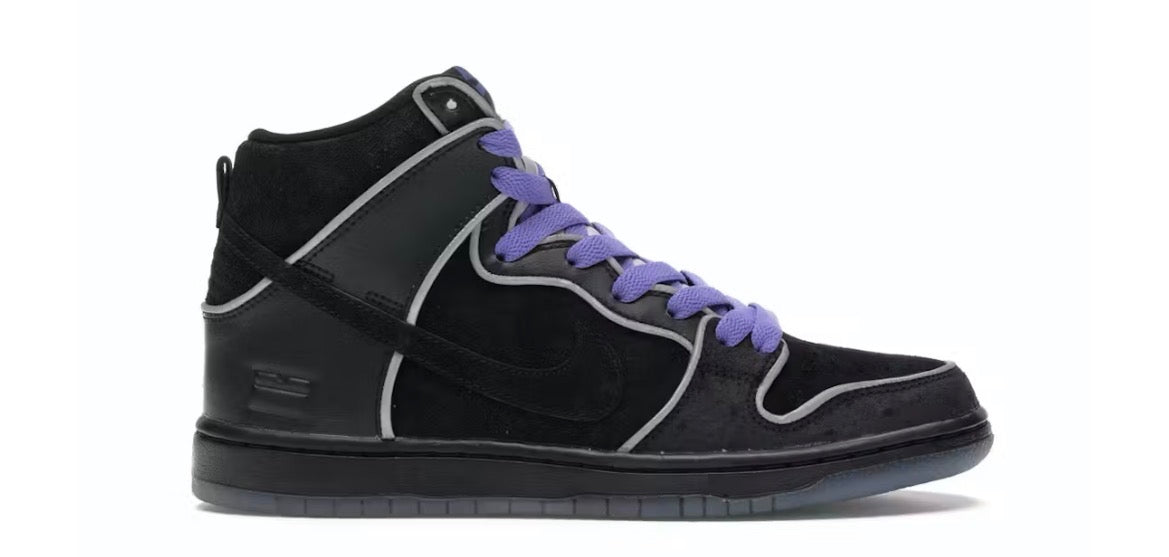 Nike SB Dunk High Black Purple Box (Preowned 13M)