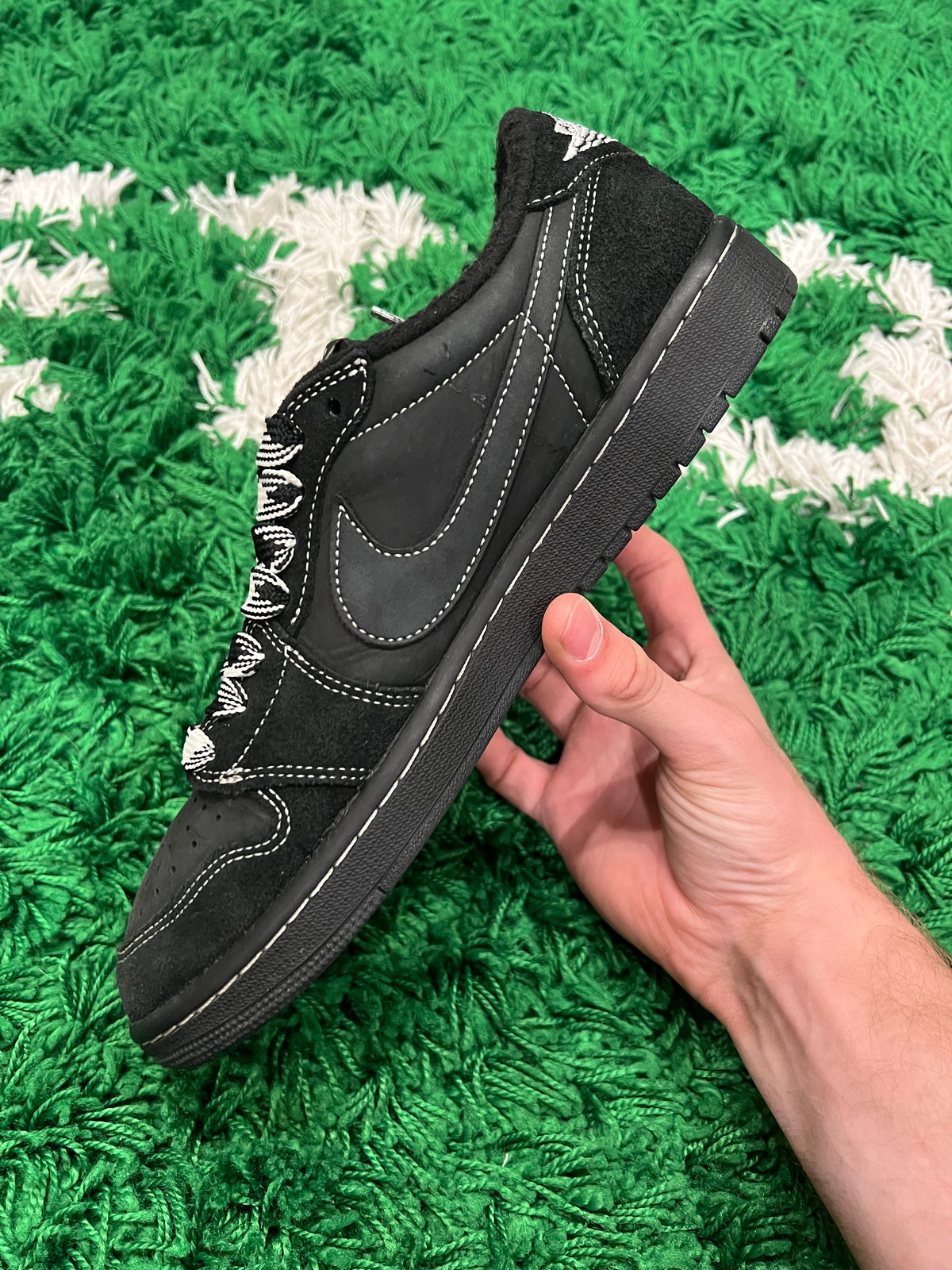 Jordan 1 Low Travis Scott Black Phantom (Pre-Owned Size 9M)