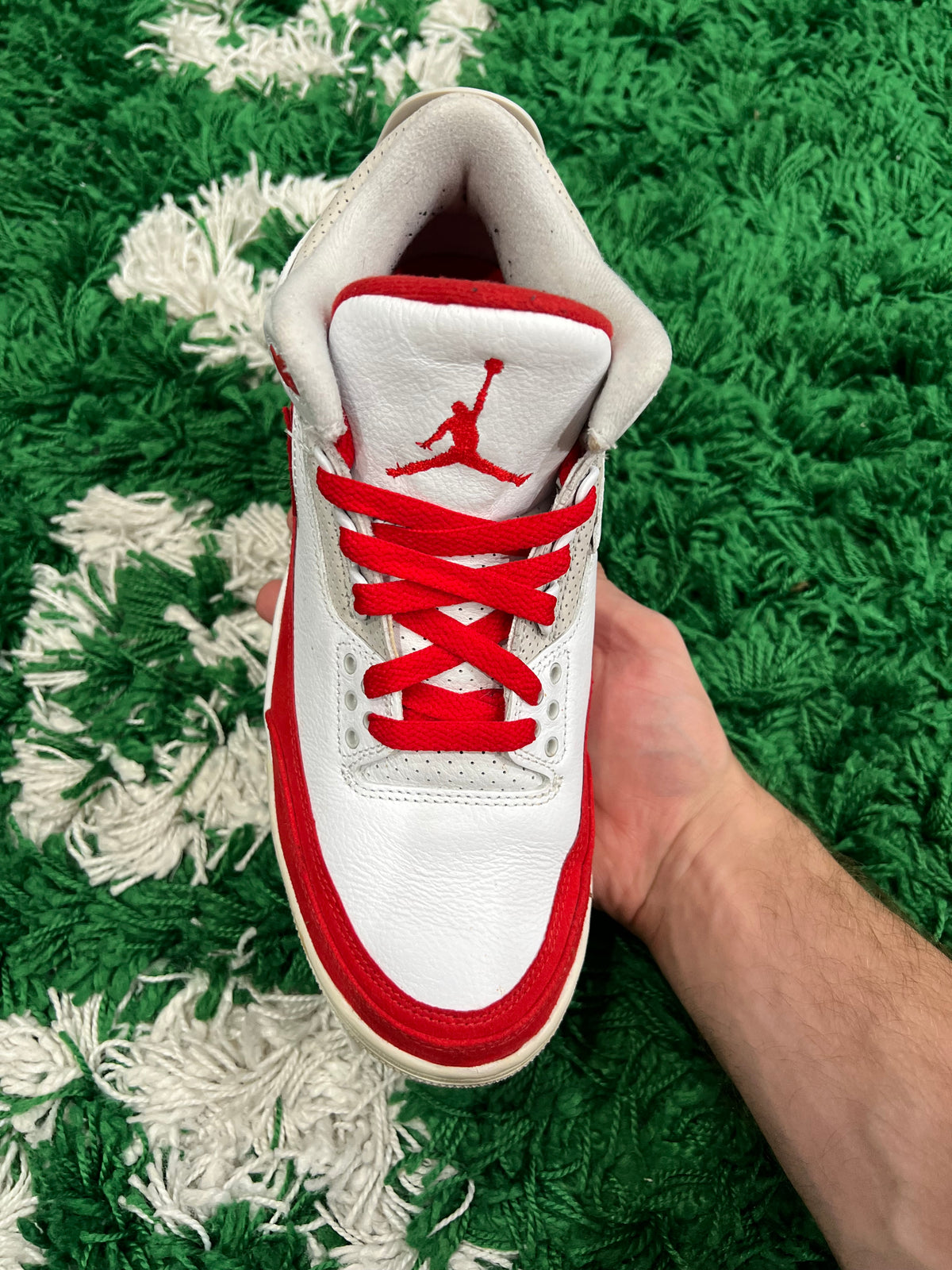 Jordan 3 Tinker Hatfield White University Red (Preowned 7.5M)