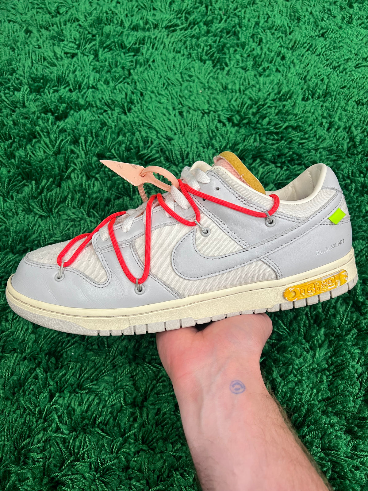 Nike Dunk Low Off-White Lot 6 (Pre-Owned Size 12M)
