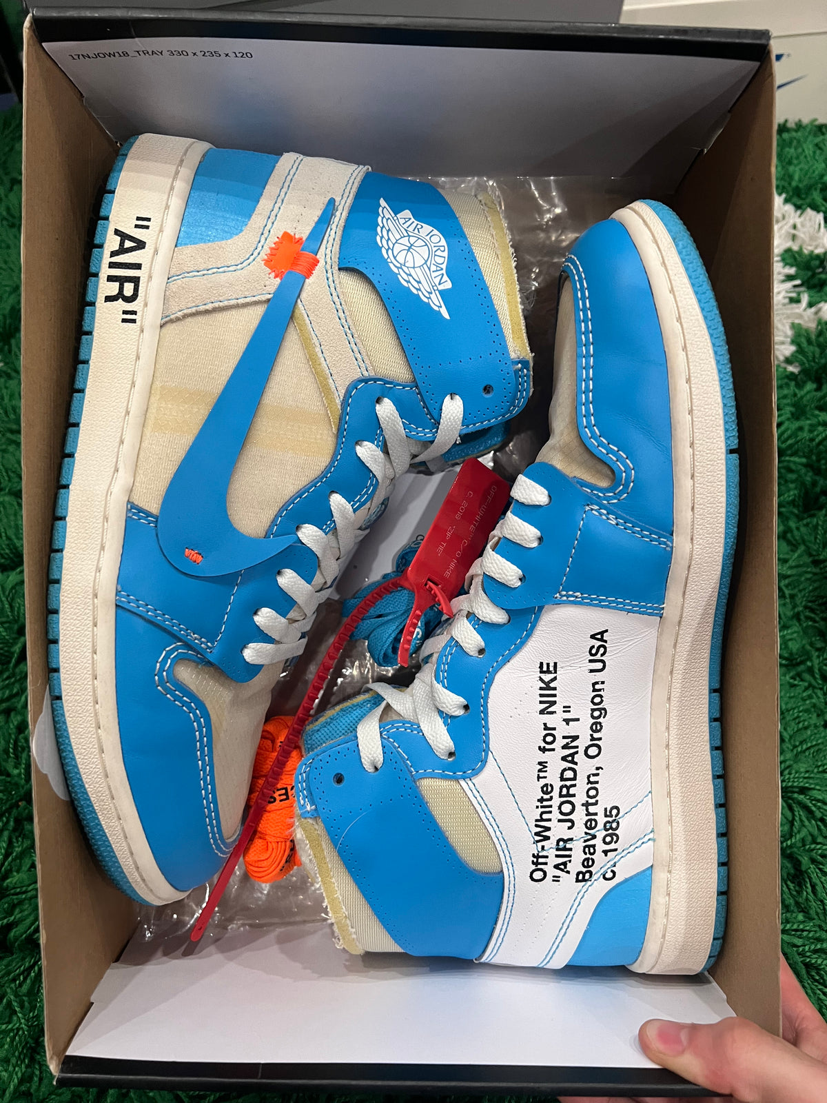 Jordan 1 High Off-White University Blue (Preowned 10.5M)