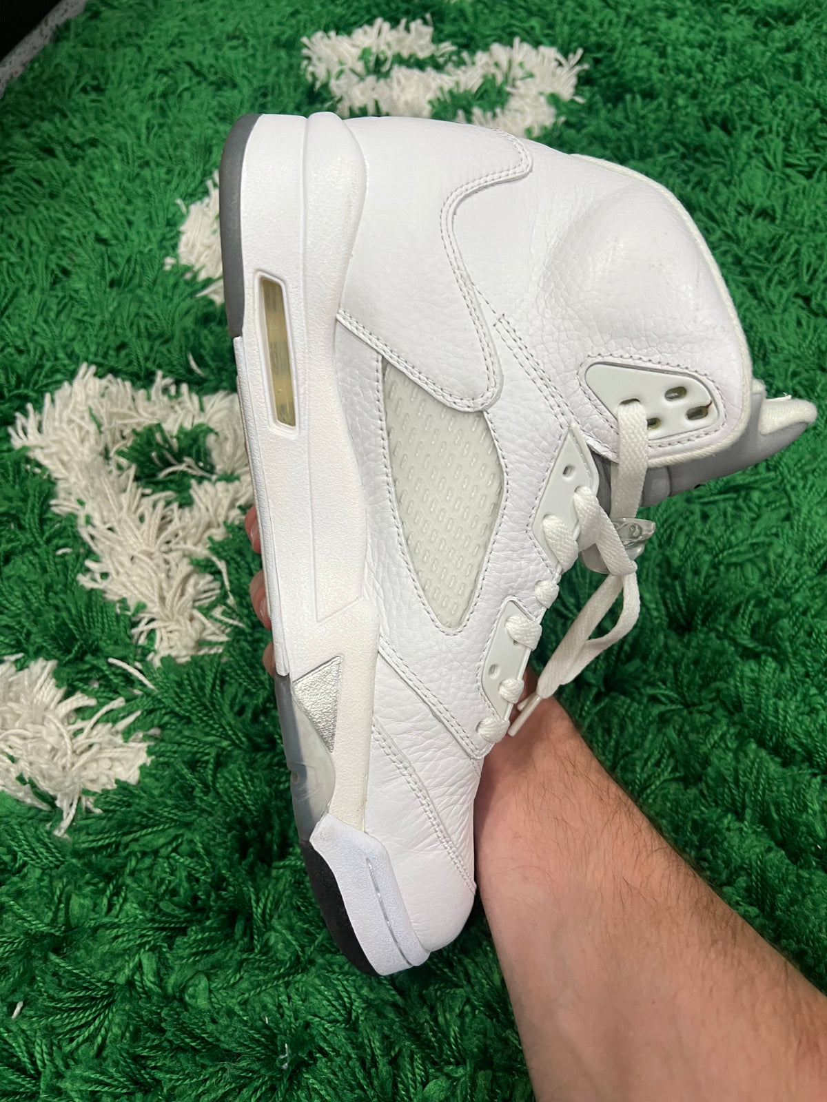 Jordan 5 White Metallic (2015) (Pre-Owned Size 10.5M)