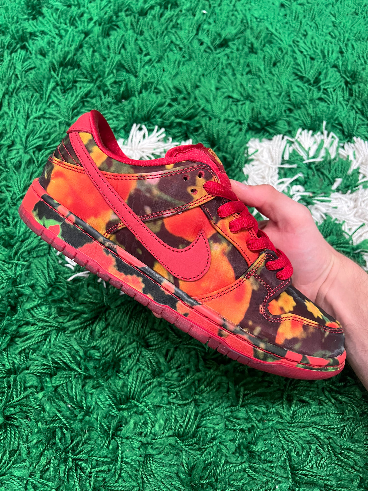 Nike SB Dunk Low The Wizard of Oz Poppy Field (Preowned 8M)