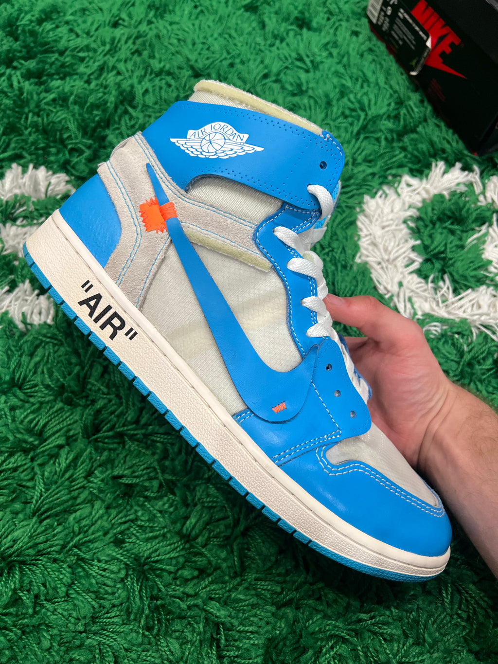 Jordan 1 High Off-White University Blue (Preowned 12M)