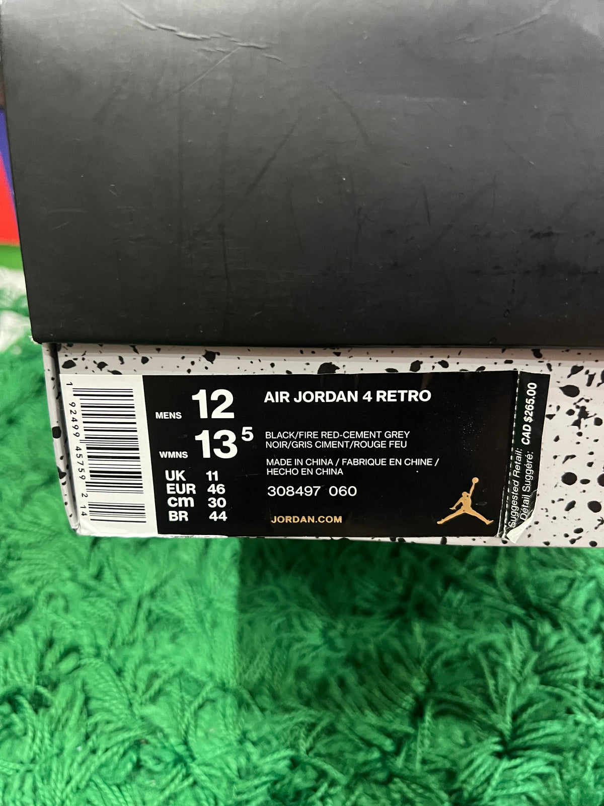 Jordan 4 Bred (2019) (Preowned 12M)