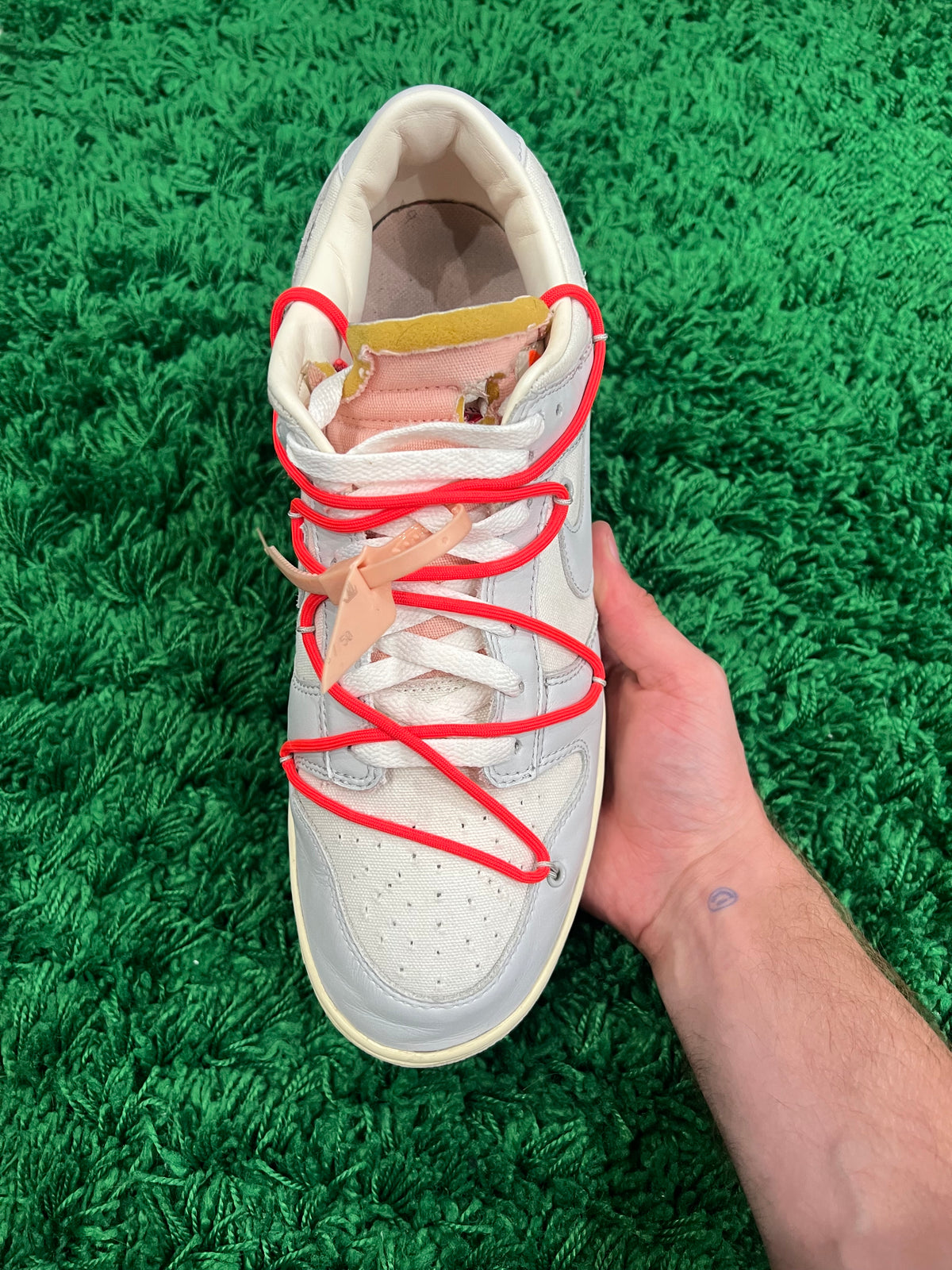 Nike Dunk Low Off-White Lot 6 (Pre-Owned Size 12M)