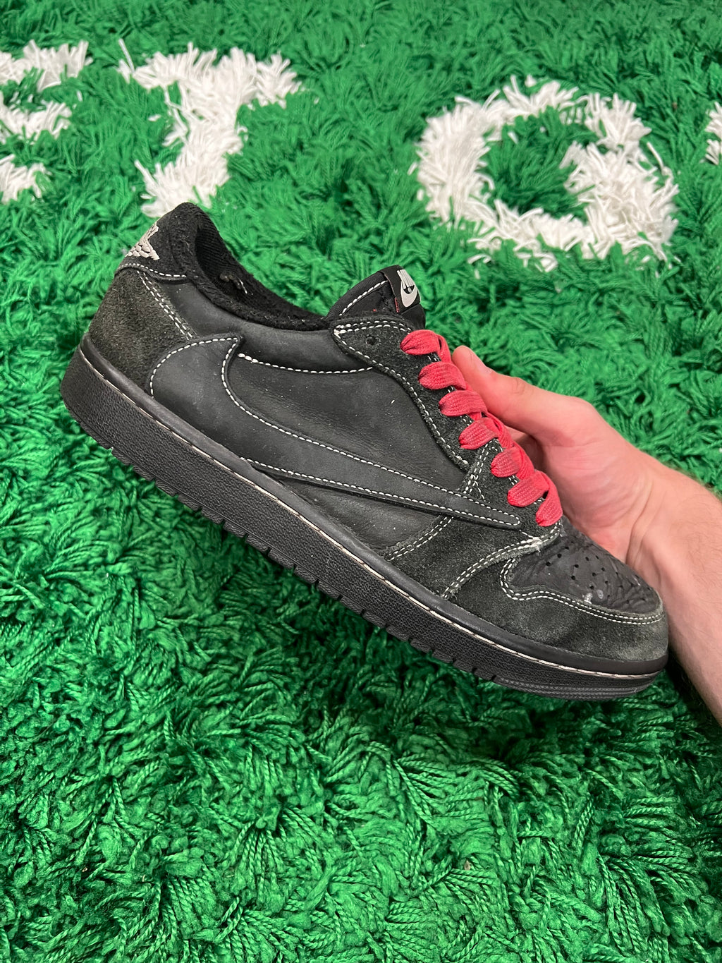 Jordan 1 Low Travis Scott Black Phantom (Pre-Owned Size 9.5M)