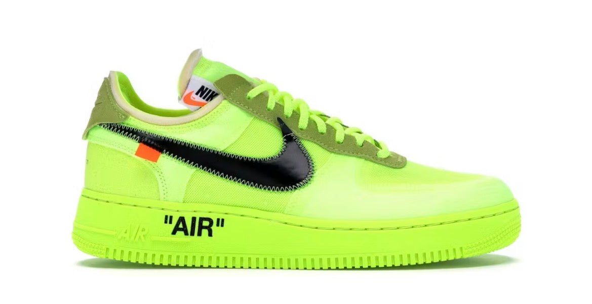 Nike Air Force 1 Low Off-White Volt (Preowned 10M)