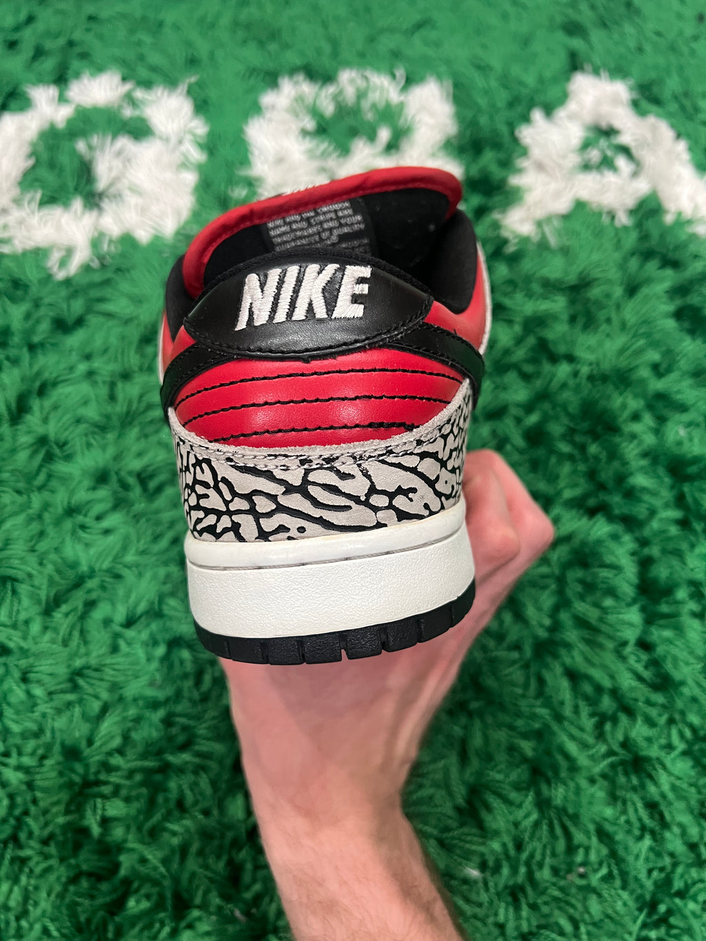 Nike SB Dunk Low Supreme Red Cement (2012) (Preowned 10M)