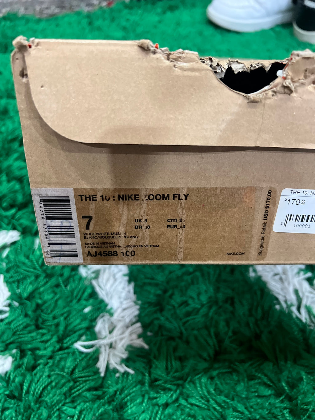 Nike Zoom Fly Off-White (Preowned 7M)