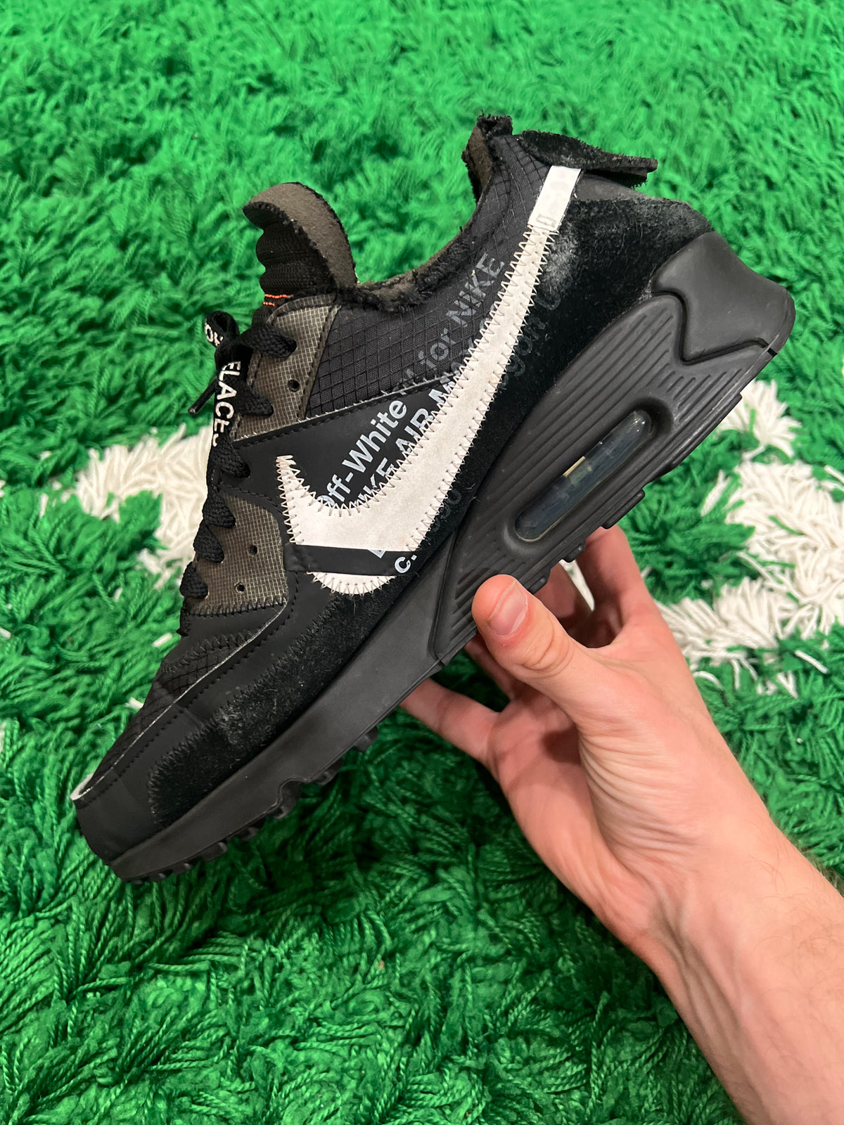 Nike Air Max 90 Off-White Black (Preowned 10M)