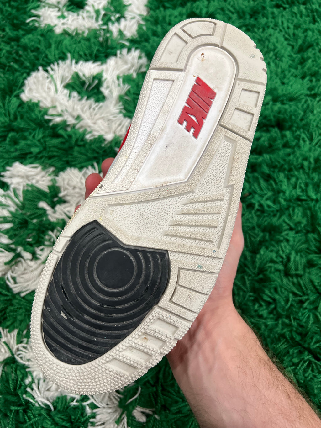 Jordan 3 Tinker Hatfield White University Red (Preowned 7.5M)