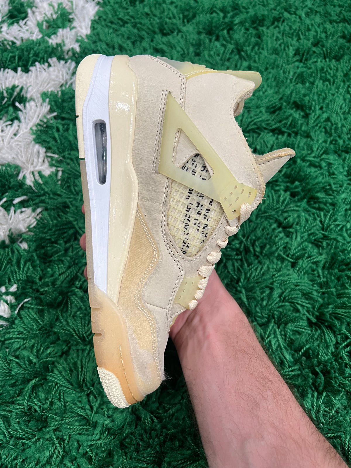 Jordan 4 Off-White Sail (Women's) (Preowned 5M/6.5W)