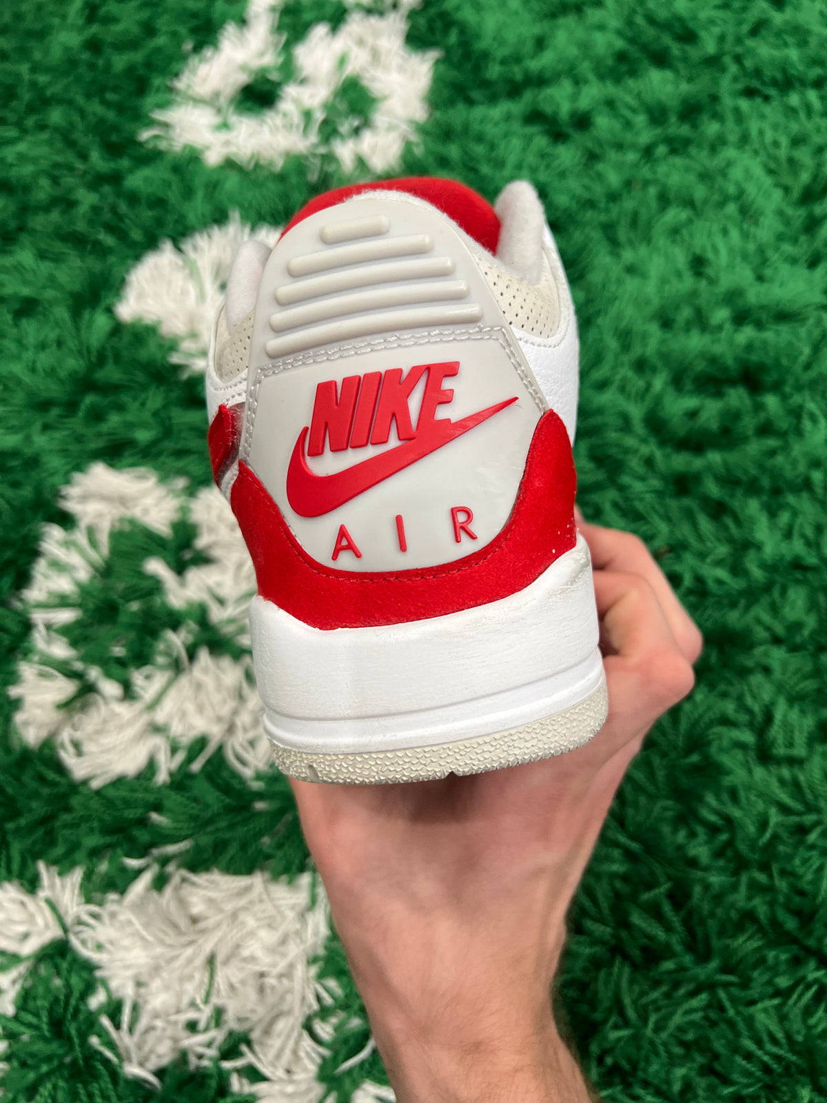 Jordan 3 Tinker Hatfield White University Red (Preowned 7.5M)