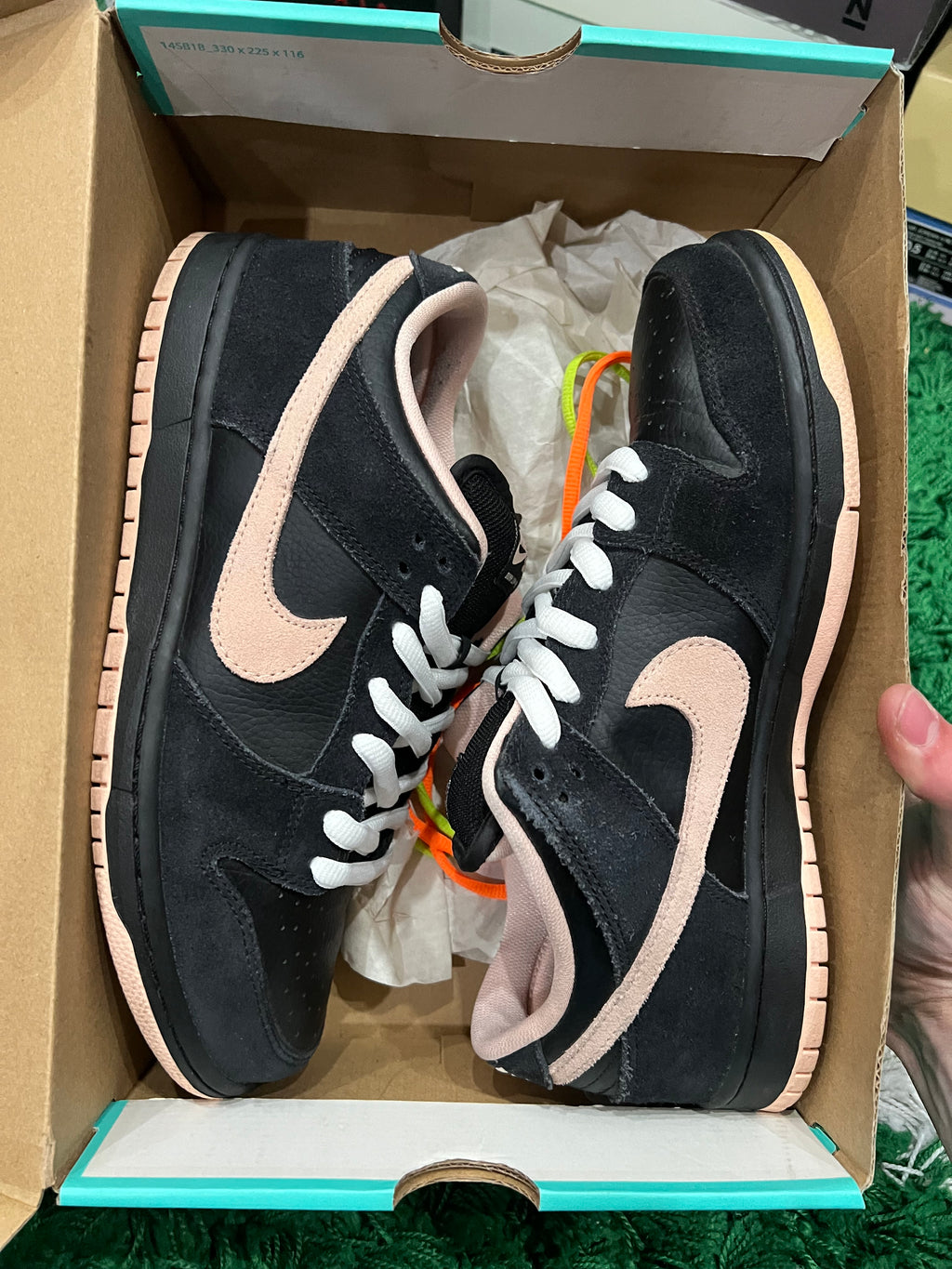 Nike SB Dunk Low Black Washed Coral (Preowned 9.5M)