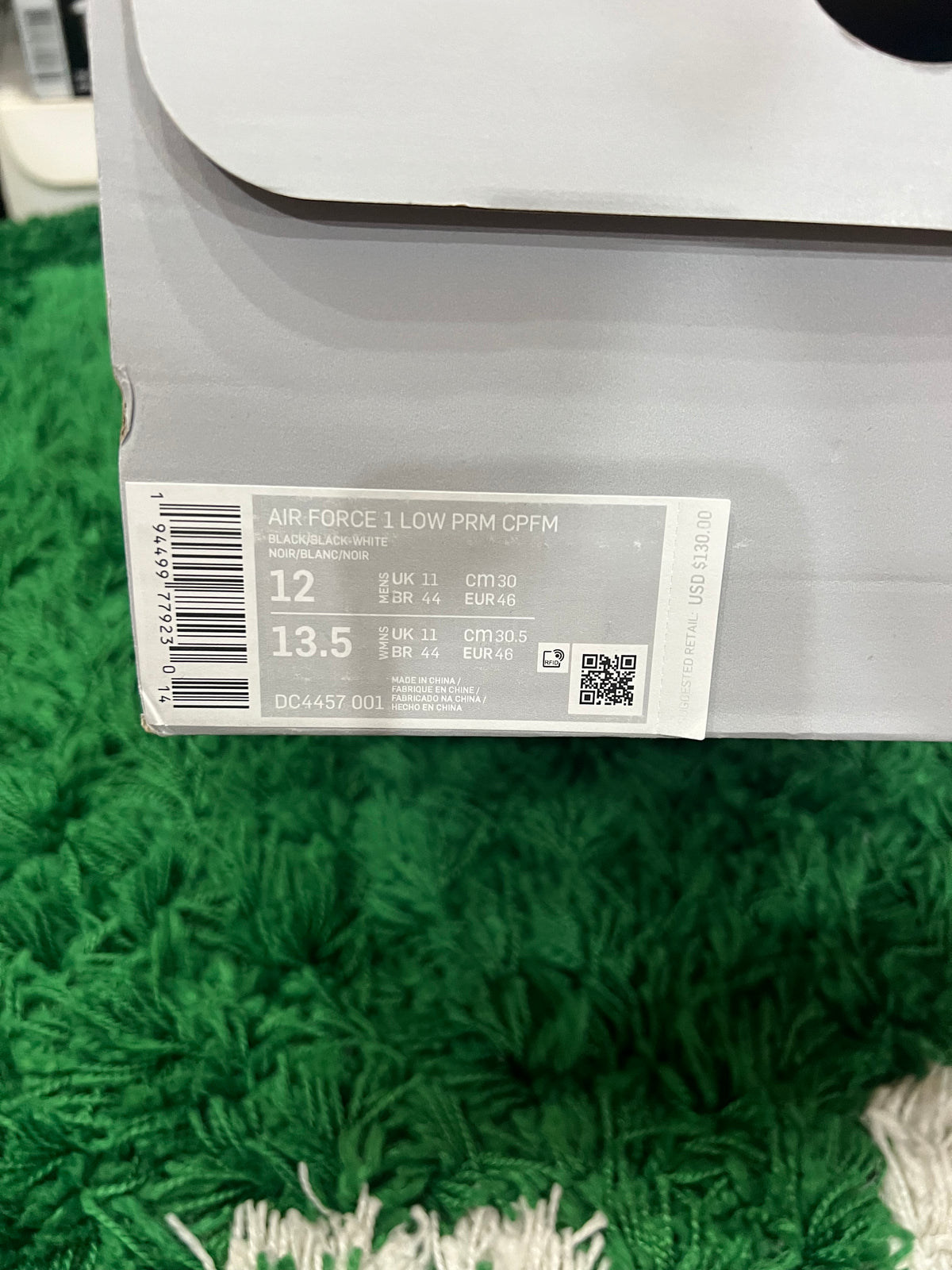 Nike Air Force 1 Low Cactus Plant Flea Market Black (2024) (Pre-Owned 12M)