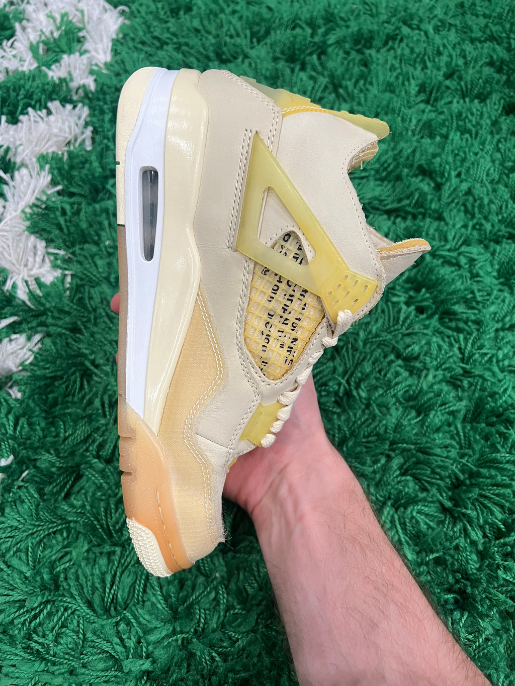 Jordan 4 Off-White Sail (Women's) (Preowned 5M/6.5W)