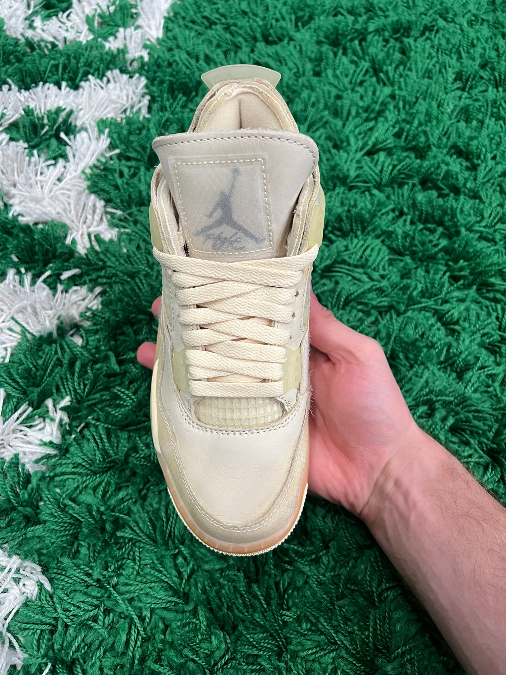 Jordan 4 Off-White Sail (Women's) (Preowned 4.5M/6W)