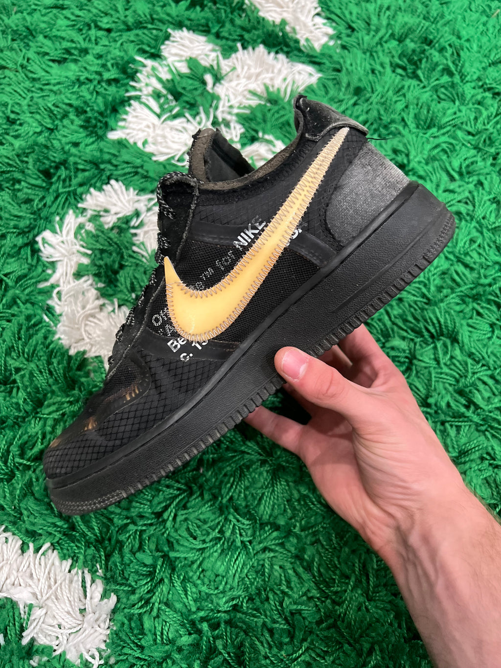 Nike Air Force 1 Low Off-White Black White (Preowned 9M)