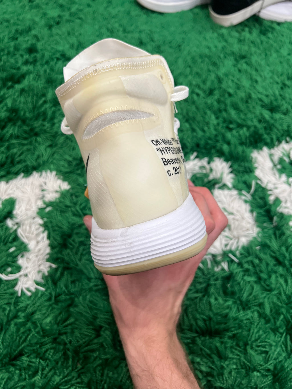 Nike React Hyperdunk 2017 Flyknit Off-White (Preowned 8M)