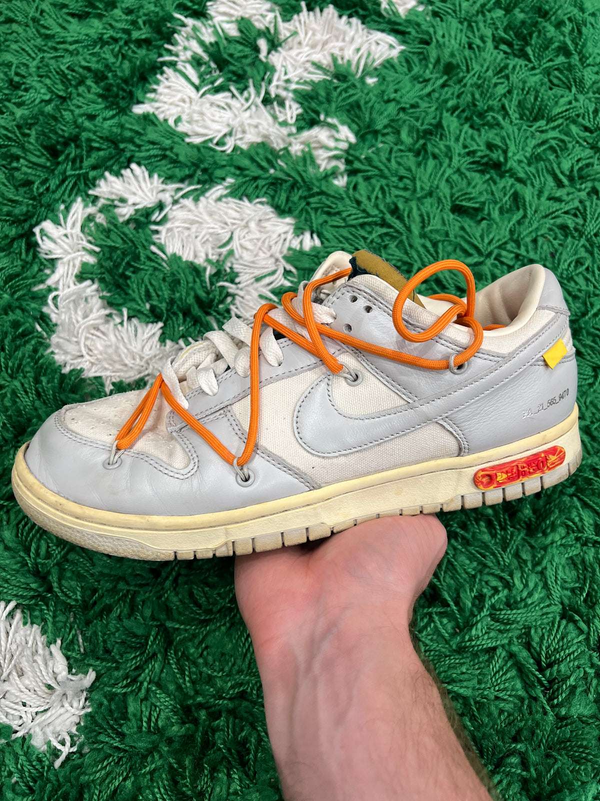 Nike Dunk Low Off-White Lot 44 (Preowned 9M)