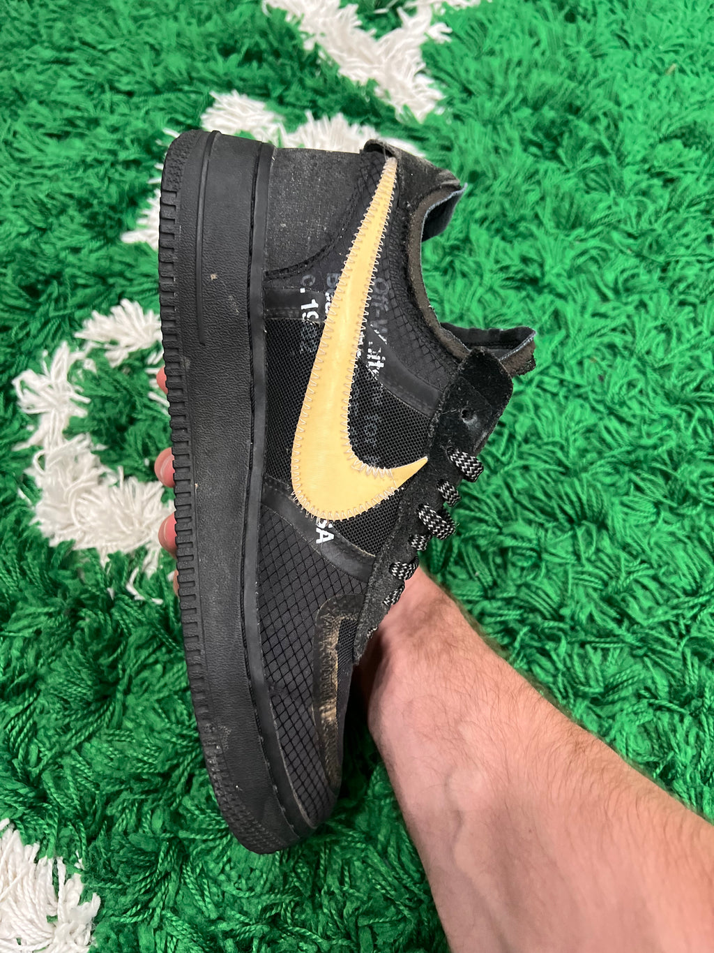 Nike Air Force 1 Low Off-White Black White (Preowned 8.5M)
