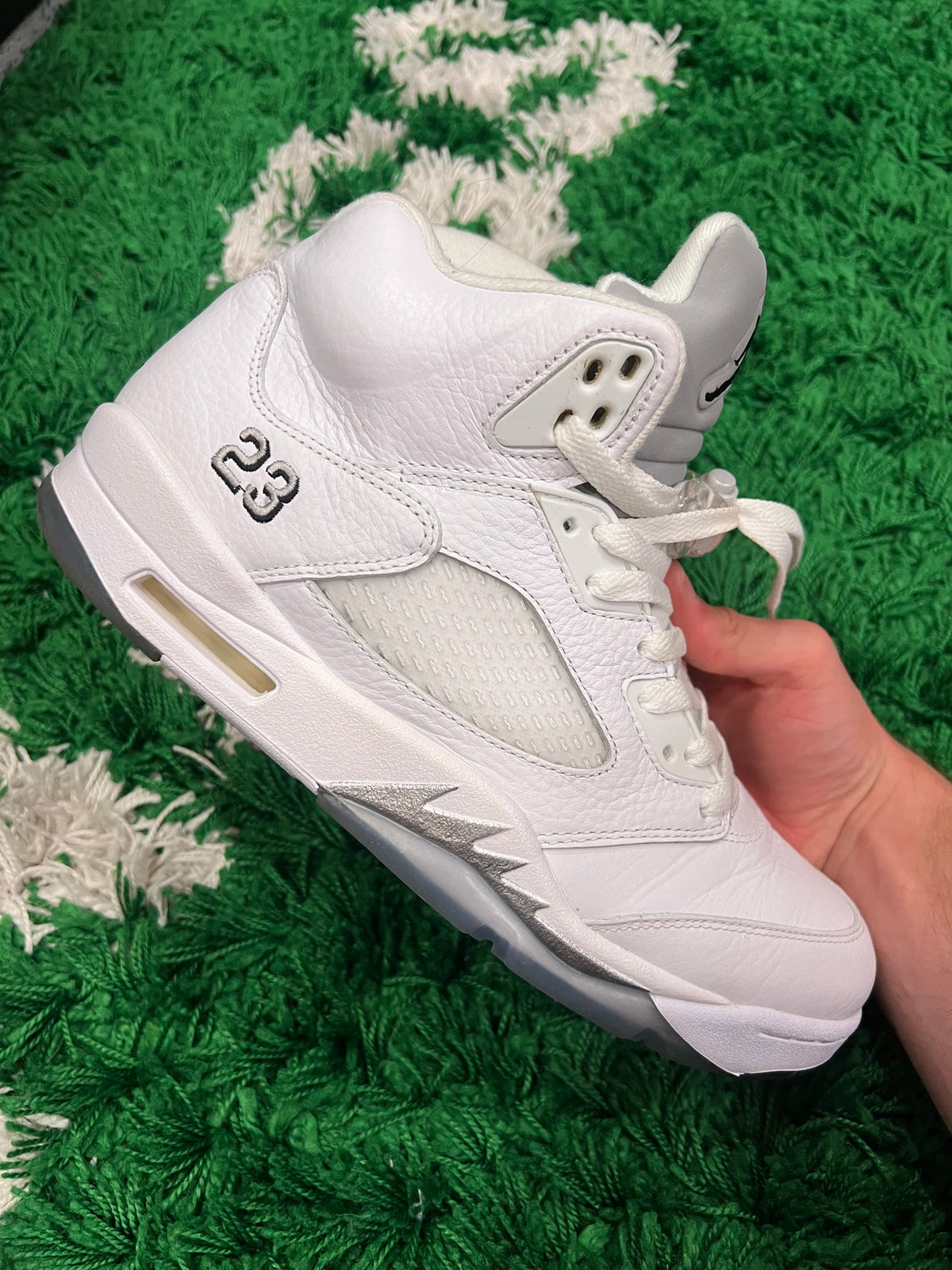 Jordan 5 White Metallic (2015) (Pre-Owned Size 10.5M)