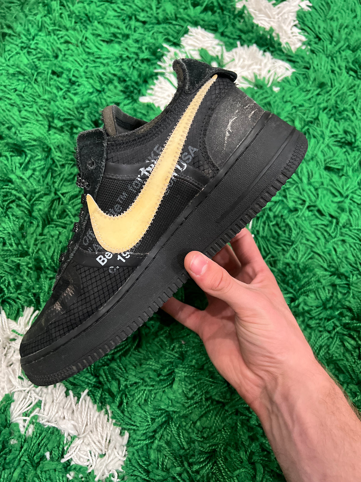 Nike Air Force 1 Low Off-White Black White (Preowned 9.5M)
