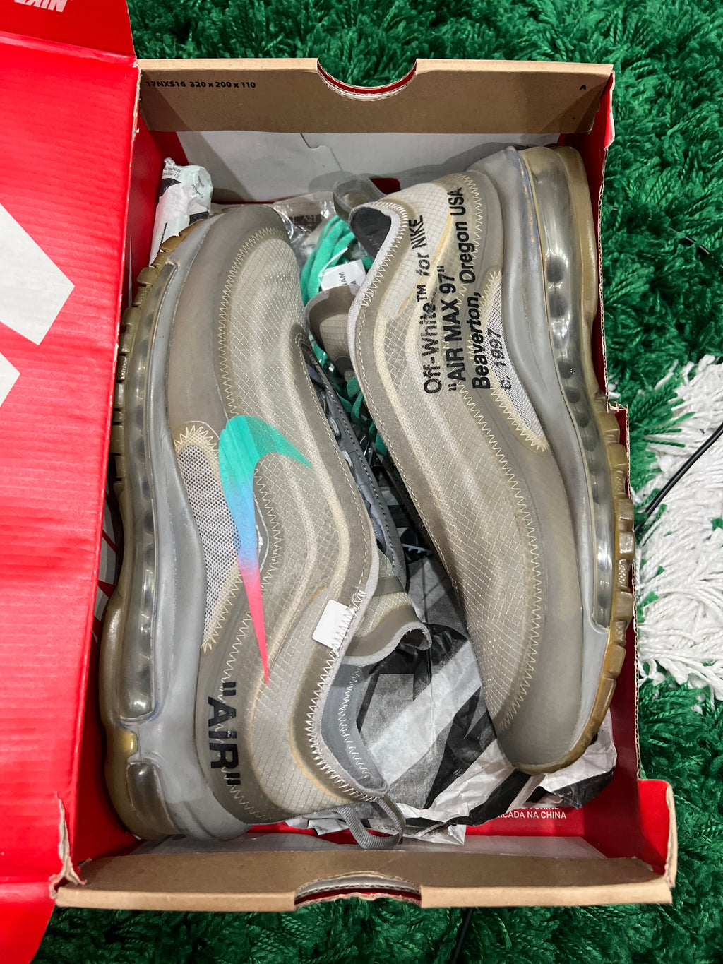 Nike Air Max 97 Off-White Menta (Preowned 8M)
