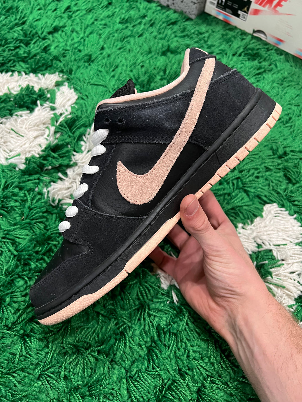 Nike SB Dunk Low Black Washed Coral (Preowned 9.5M)