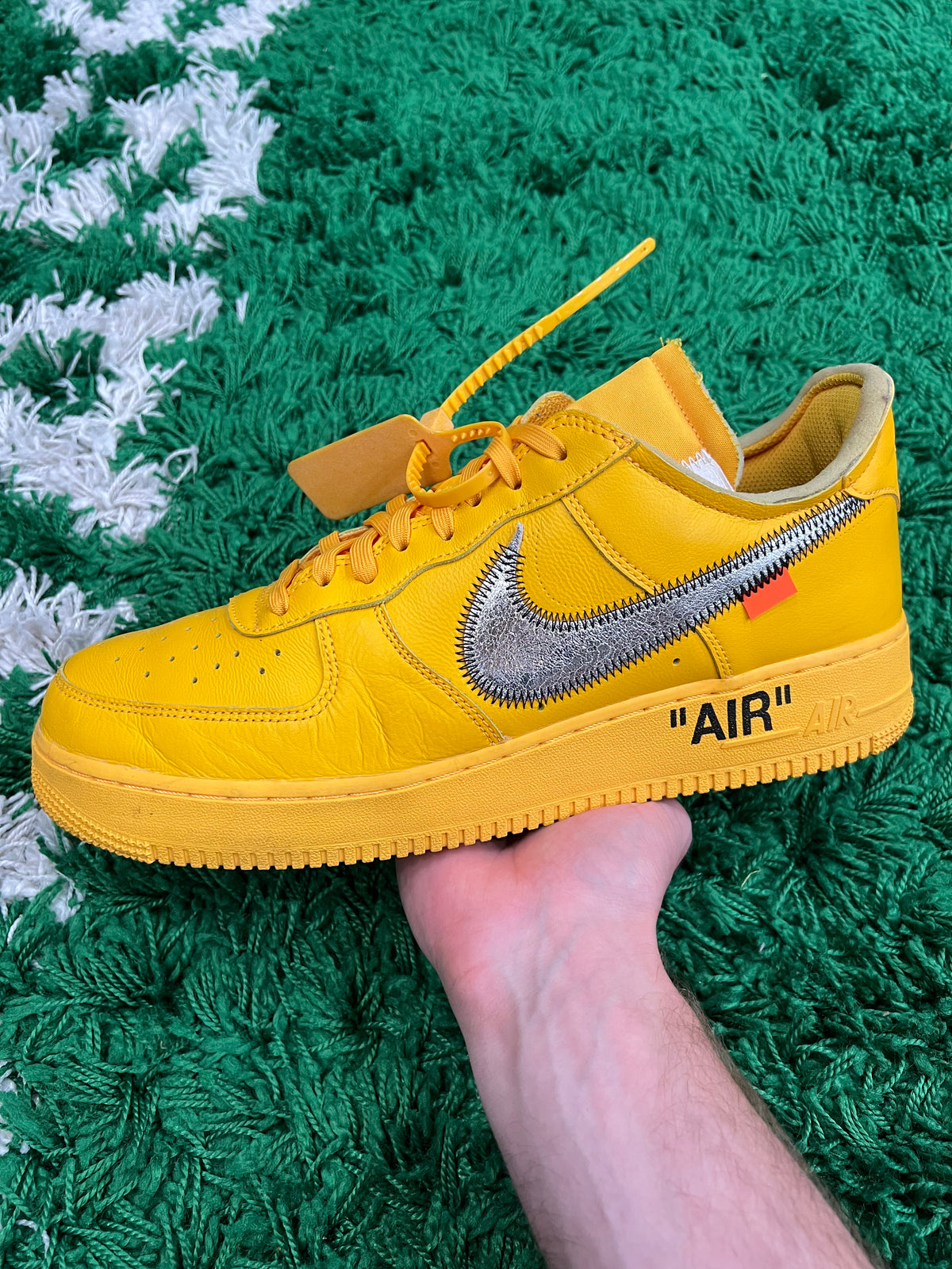 Nike Air Force 1 Low Off-White ICA University Gold (Pre-Owned 12M)
